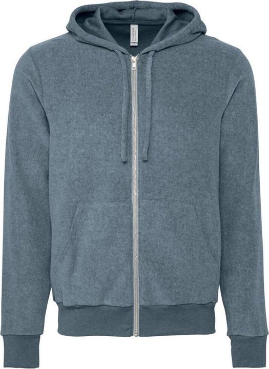 Bella Canvas Hoodie mit durchgehendem Reissverschluss