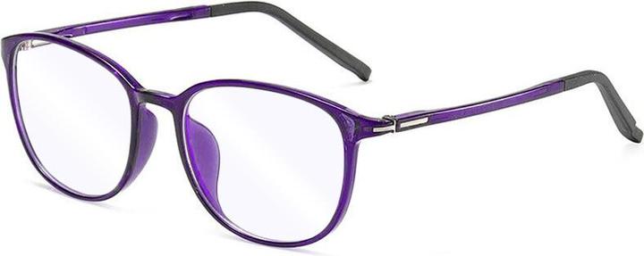Techsuit - Anti-Blue Light Glasses Reflex PC (F2822) - Round - Purple