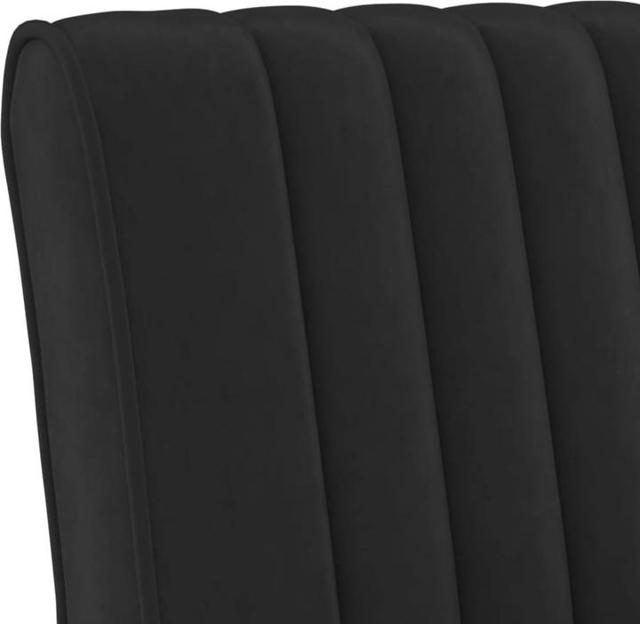 Actual product image VidaXL Polsterstuhl Schwarz Samt
