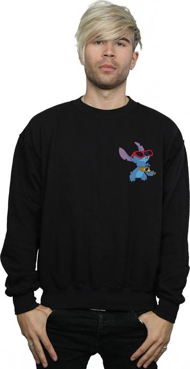 Actual product image Disney Mens Lilo And Stitch Guitar Sweatshirt (XL)