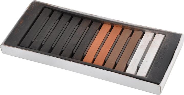 Produktbild Casativo Kohlestifte zum Zeichnen (Weiss, Dunkelbraun, Schwarz, Braun)