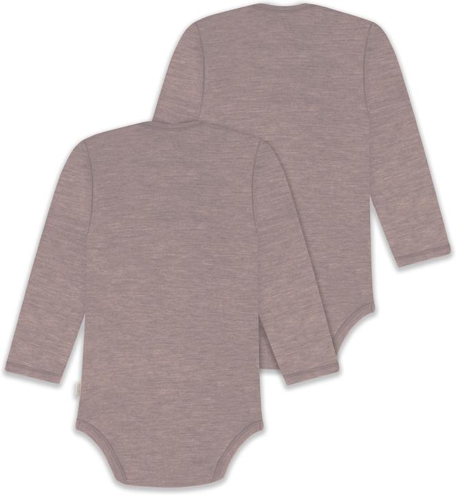 Actual product image Normani 2-pack baby merino bodysuit long sleeve "Auckland" - 9377 (86)