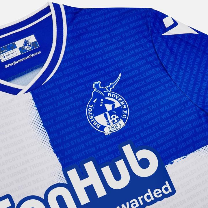 Actual product image Macron Bristol Rovers Jersey (L)