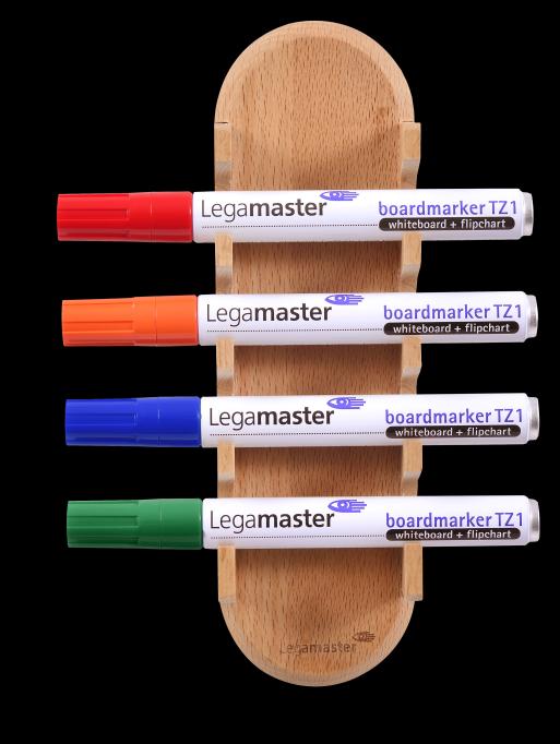Immagine prodotto Legamaster Portapenne in legno bordo di vetro, marrone chiaro