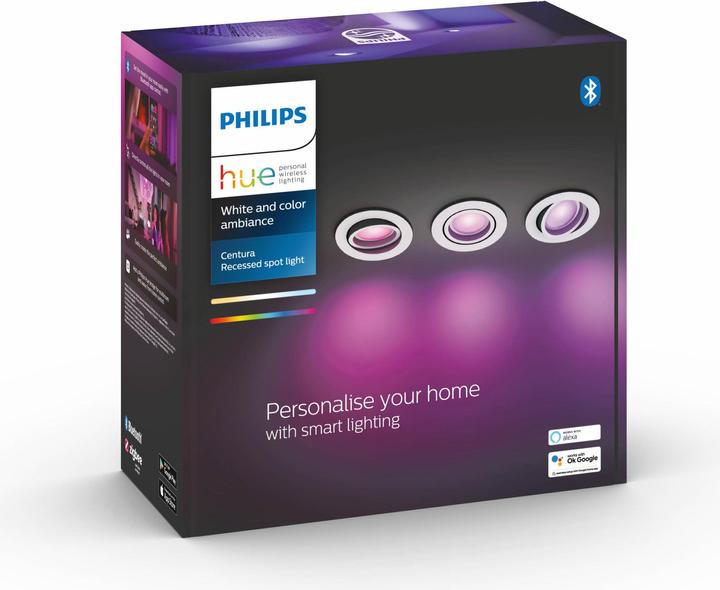 Produktbild Philips Hue Centura White & Color Ambiance 3er Set (250 lm, GU10)