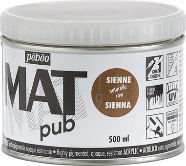 Produktbild Pebeo Acrylic Mat Pub (Siena Natur, 500 ml)