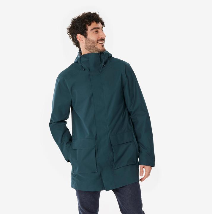 Quechua Wanderjacke Herren lang - NH500 grün