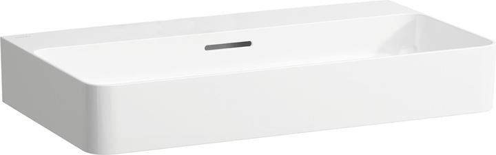 Laufen Washbasin VAL 750x420mm w ÜL without tap hole white matt (420 mm, 750 mm)