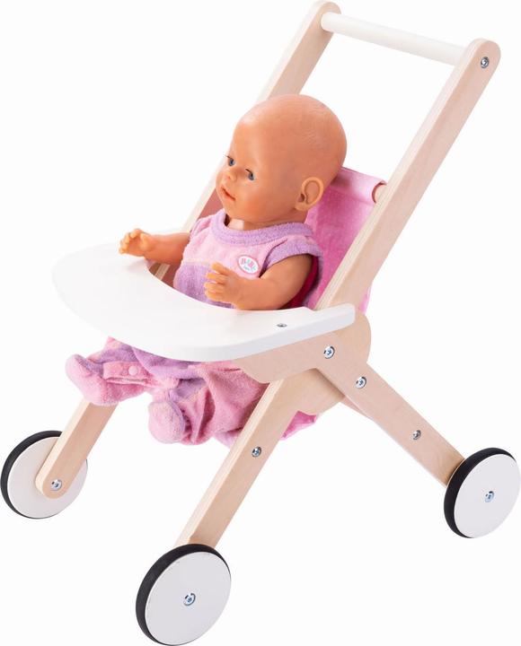 Actual product image Engelhart Wooden Doll's Pram, Pink
