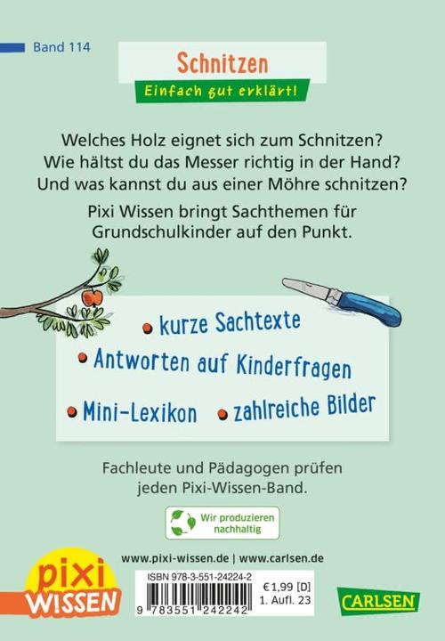 Actual product image Hartwig:Pixi Knowledge 114: Carving (Miro Poferl, Linda Hartwig, German)