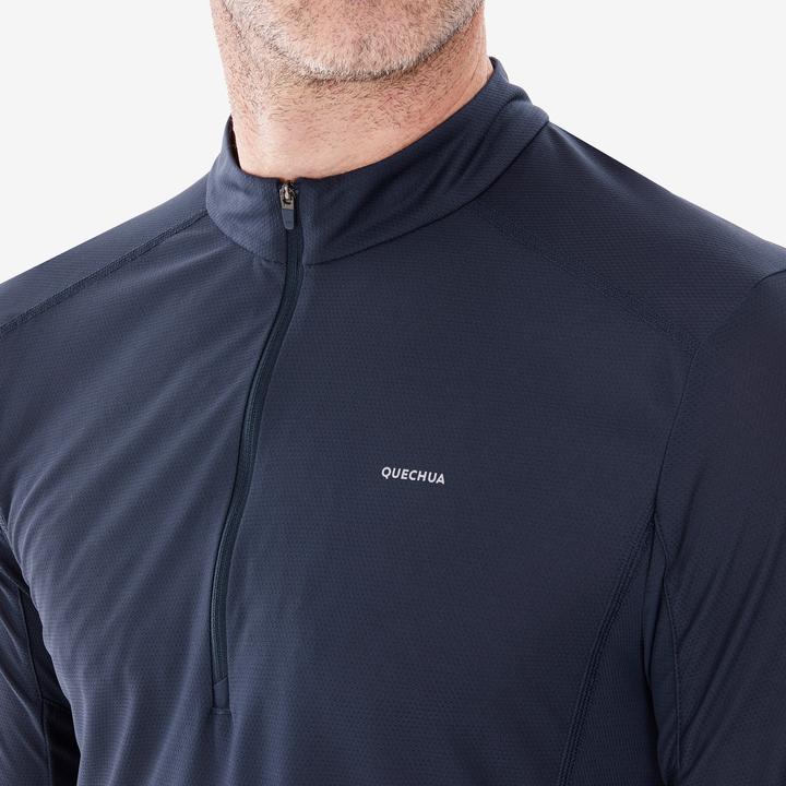 Actual product image Quechua Men's long-sleeved hiking shirt - MH500 (3XL)
