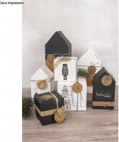 Produktbild Rayher Faltschachtel Haus, weiss, 6 Stück (Geschenkbox, 6 x)