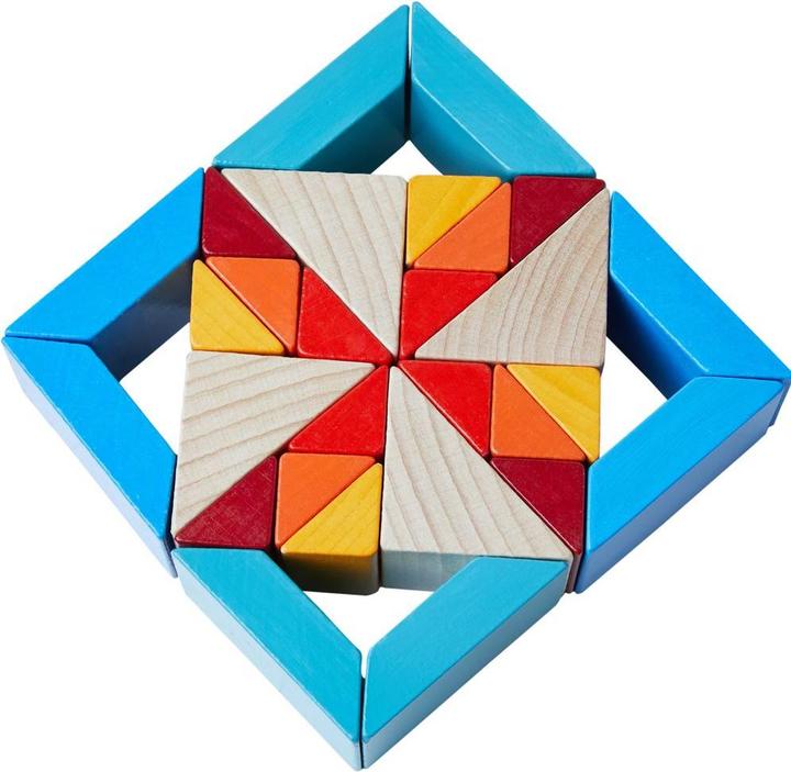 Produktbild Haba 3D-Legespiel Würfelmosaik (Deutsch, Italienisch, Französisch, Englisch)