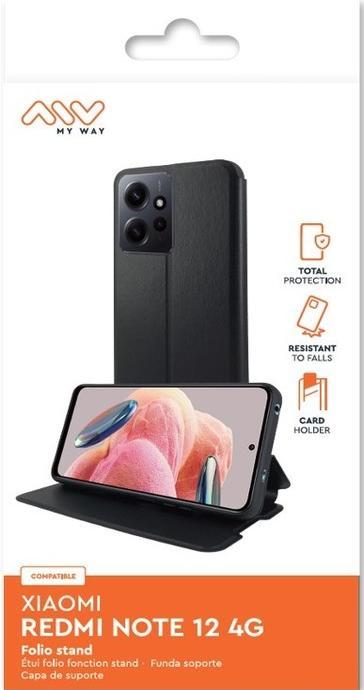 Produktbild My Way Etui Standfunktion Schwarz Series (Xiaomi Redmi Note 12)