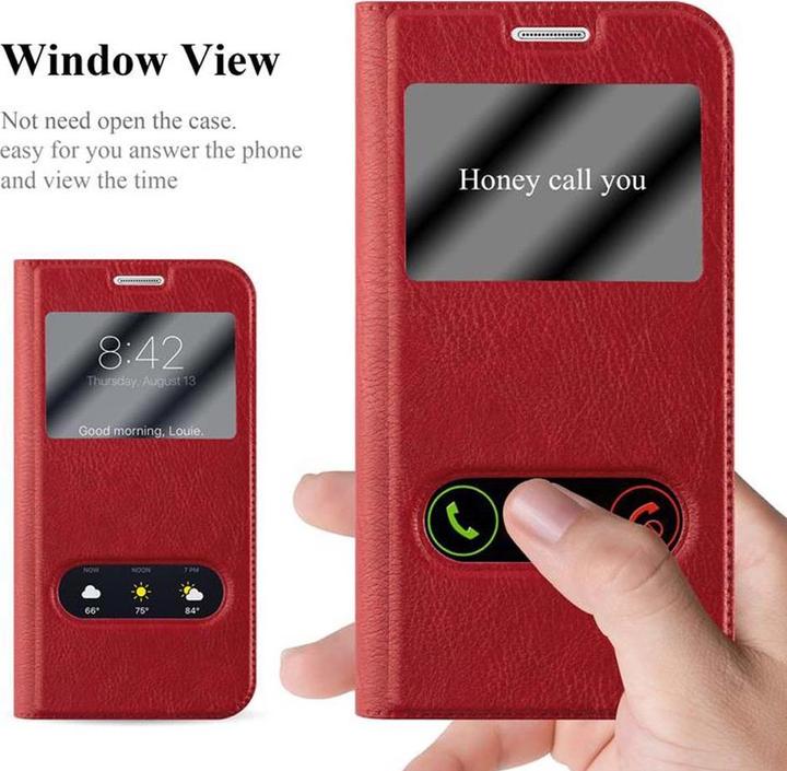 Produktbild Cadorabo Book mit View Doppelfenster Cover (Samsung Galaxy S6 Edge+)