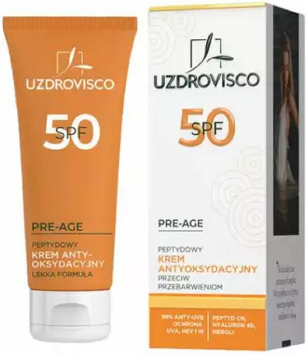 Produktbild Uzdrovisco Pre-Age Peptid Antioxidant Creme Anti-Falten SPF50 50ml (Sonnencreme, SPF 50, 50 ml)