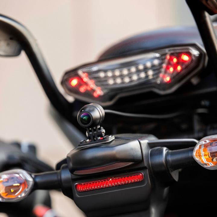 Actual product image Albrecht Midland BikePlay Guardian motorbike multimedia system
