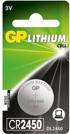 Actual product image GP Batteries Button cell Lithium CR2450, 5 pcs. (5 pcs., CR2450, 610 mAh)