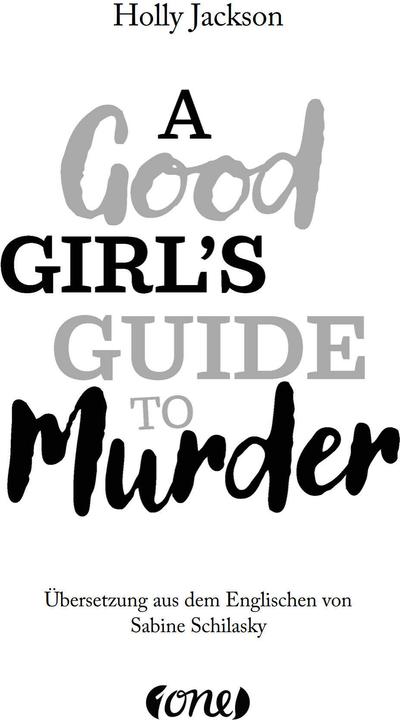 Image du produit Jackson:A Good Girl's Guide to Murder (Allemand, Holly Jackson, 2024)