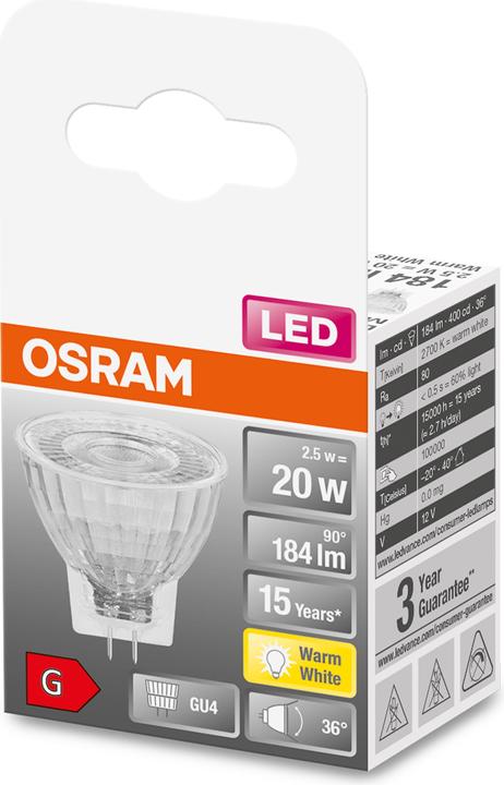 Immagine prodotto Osram Stella Mr11 (GU4, 20 W, 184 lm, 1 x, G)