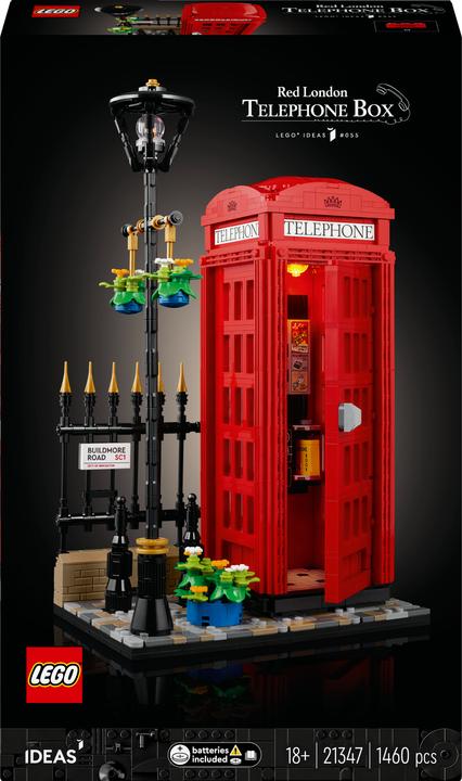 Immagine prodotto LEGO Cabina telefonica rossa di Londra (21347, LEGO Ideas, Set LEGO rari)