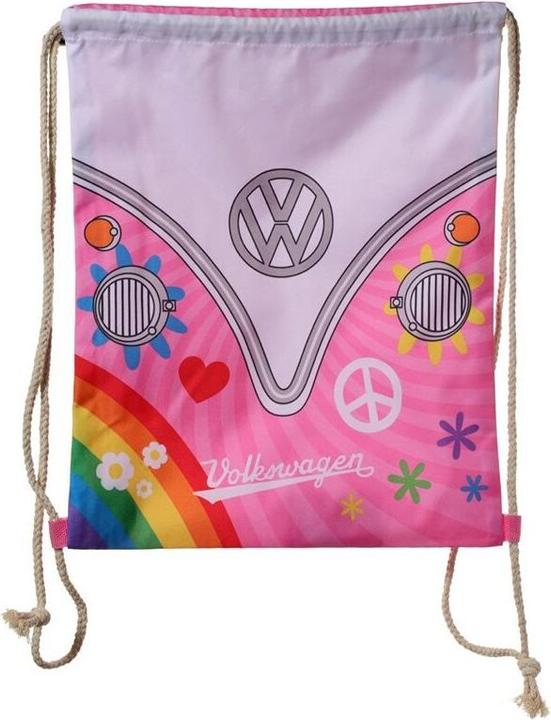 Produktbild Puckator Turnsack Turnbeutel Sportbeutel VW Bulli Motiv Summer Love recyceltes PET