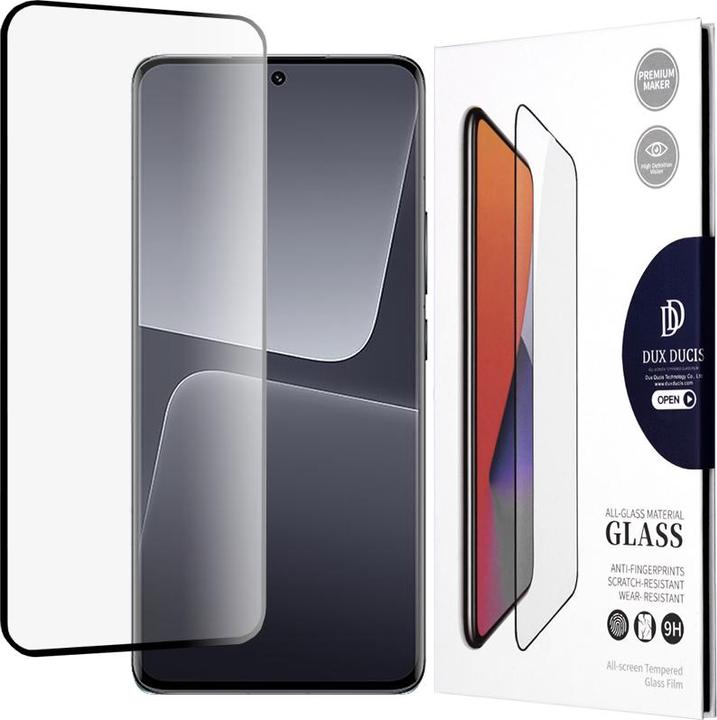 Immagine prodotto Dux Ducis Vetro temperato Vetro temperato curvo a schermo intero per Xiaomi 13 Pro con cornice nera (1 Pezzo/i, Xiaomi 13 Pro)