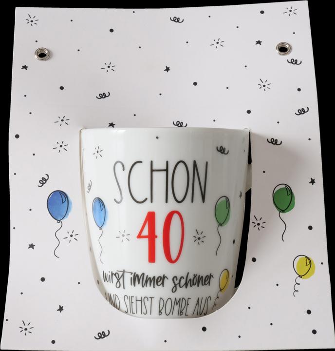 Image du produit Magni Gobelet anniversaire 40 blanc 330ml (330 ml, 1 x)