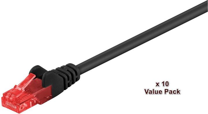 Produktbild MicroConnect V-UTP603SVP 3m Cat6 U/UTP (UTP) Schwarz Netzwerkkabel (U/FTP, CAT6, 3 m)