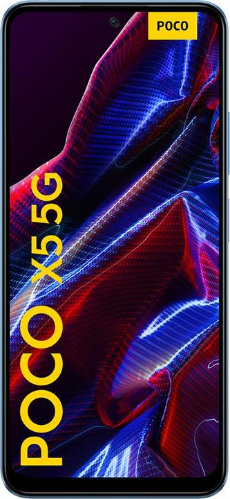 Actual product image Xiaomi Poco X5 (128 GB, Blue, 6.67", Hybrid Dual SIM, 48 Mpx, 5G)