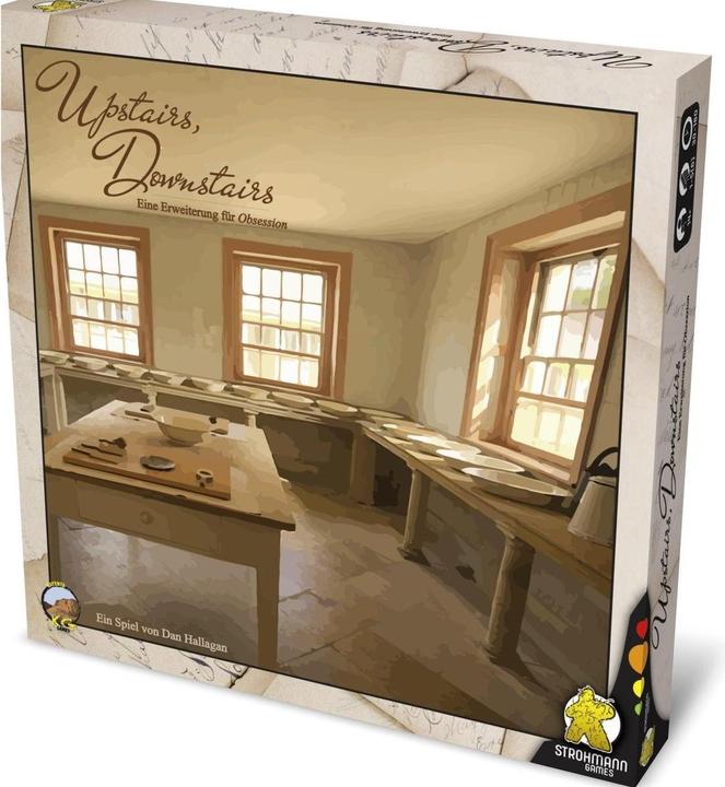 Actual product image Strohmann Games Obsession: Upstairs, Downstairs Expansion, board game, for 1-4 players, from 14 (German)
