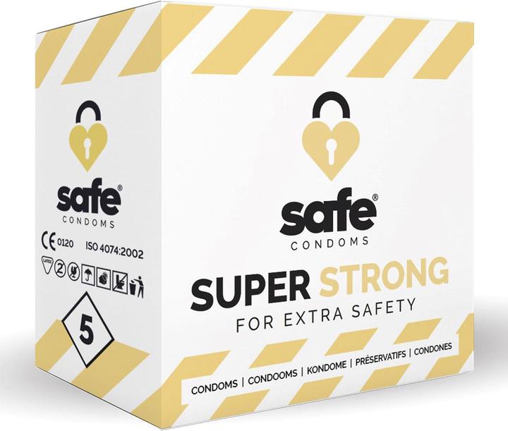 Image du produit Safe Préservatifs Strong : force et confort supplémentaires pour des moments exigeants (5 pcs)