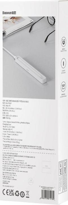 Image du produit Baseus Etui de recharge sans fil pour stylet Smooth Writing (blanc)
