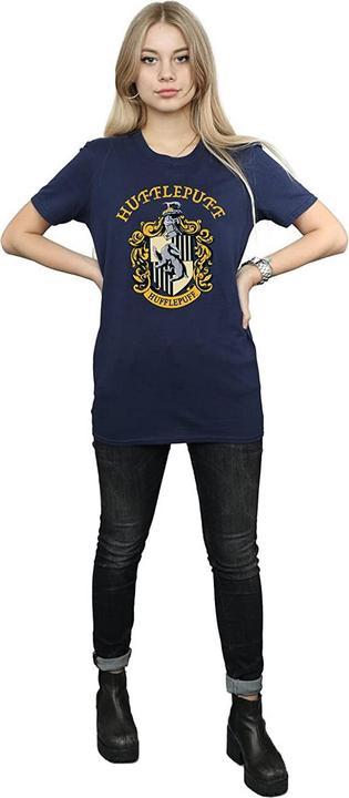 Image du produit Femme/Les femmes Hufflepuff Coton Boyfriend T-Shirt (L)
