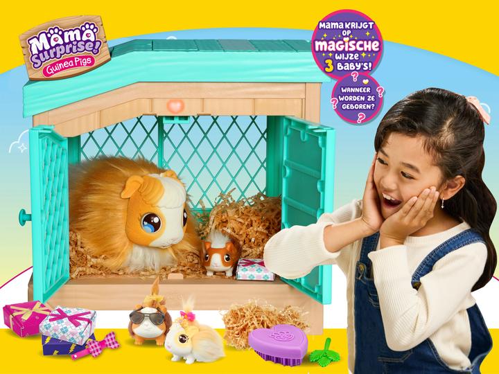 Produktbild Little Mama Surprise mit Stall und 3 Überraschungsbabys (33.10 cm)