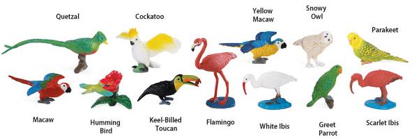 Image du produit Safari Toob Oiseaux exotiques