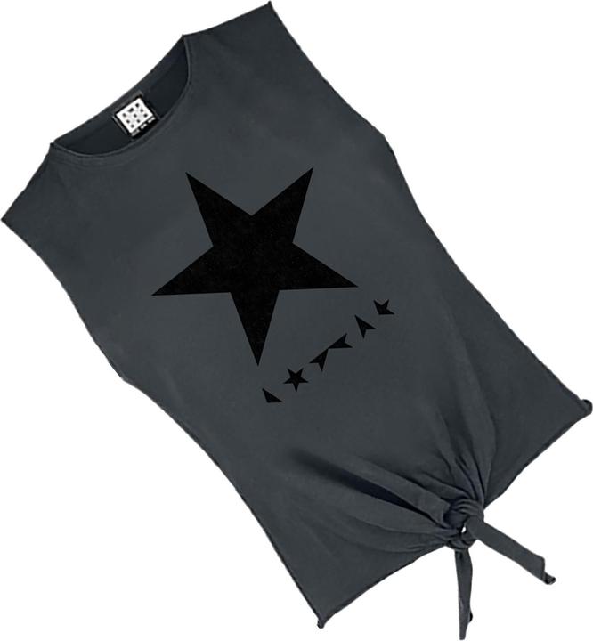 Actual product image Amplified Womens/Ladies Black Star David Bowie Sleeveless Tank Top (L)