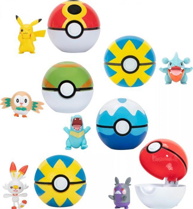 Actual product image Jazwares Clip'n'Go Poké Balls