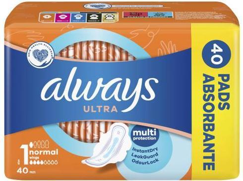 Immagine prodotto Always Ultra normale (40 x, Assorbenti igienici)