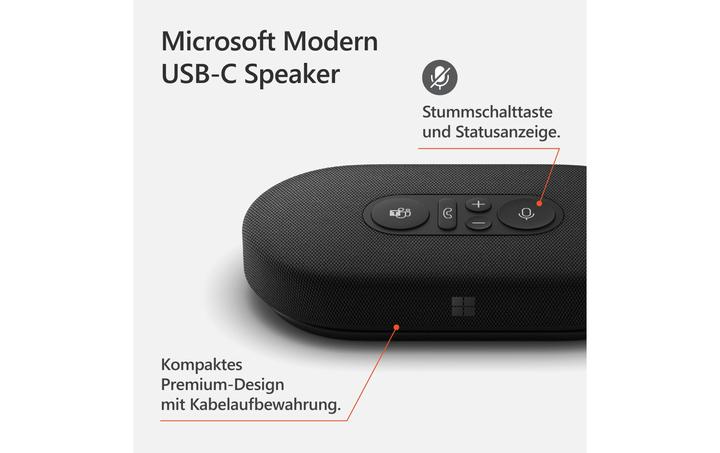 Actual product image Microsoft Modern USB-C Speaker