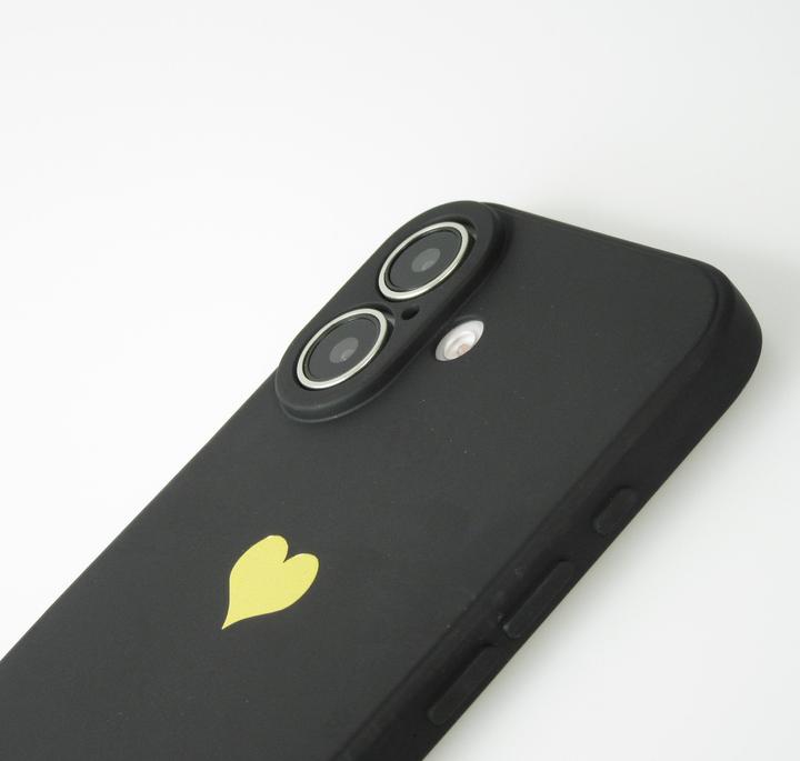 Image du produit PhoneLook Coque Silicone Mat Coeur doré (Apple iPhone 16)