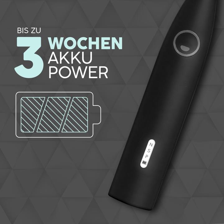 Produktbild happybrush Happy Brush ECO R2 Allblack + 3 Refills (Oszillierende Zahnbürste)