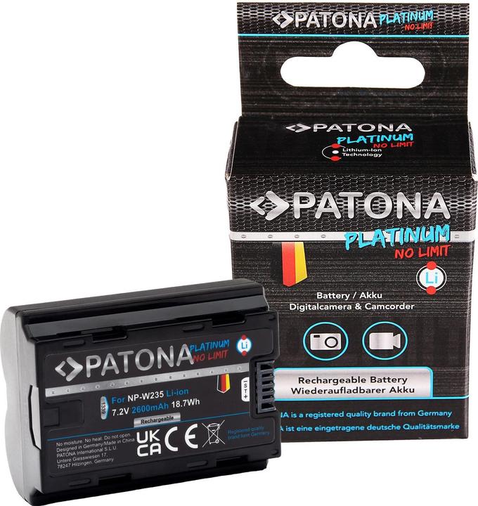 Image du produit Patona Pile au platine f. Fuji NP-W235 (Batterie)