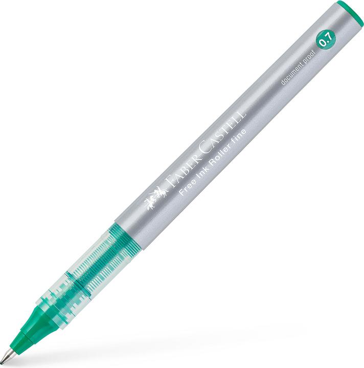 Actual product image Faber-Castell FREE INK - Roller (Silver, Transparent, Green, 1 x)