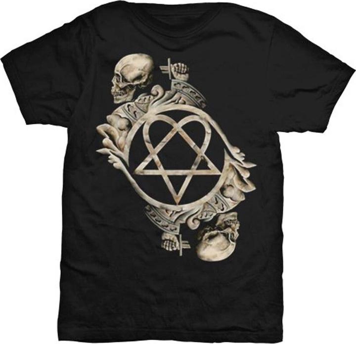 Actual product image Him Unisex Adult Bone Sculpture Cotton T-Shirt (L)