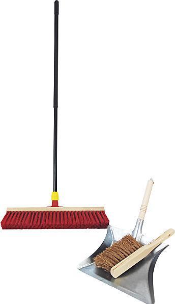 Immagine prodotto Evo Scopa da esterni in set completo, larghezza 500 mm, con paletta e scopa. (1 pz.)
