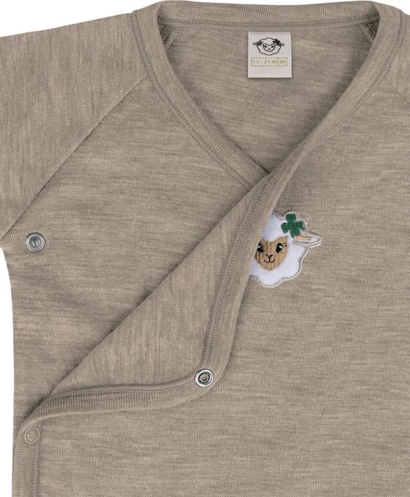 Produktbild Normani 3er Set Baby-Body Wickelbody Langarm Toddler-Bodysuit aus Merinowolle - 9357 (50)