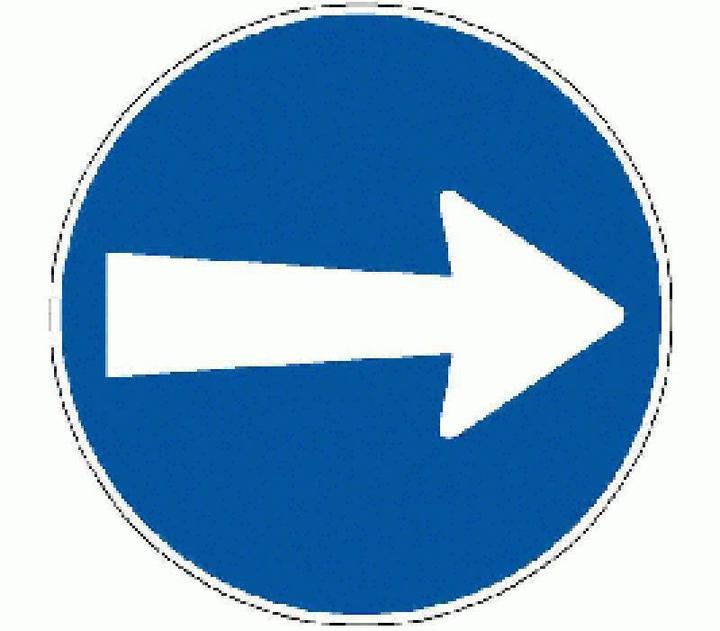 Produktbild BRW Signaltafel Fahrtrichtung rechts 2.32
