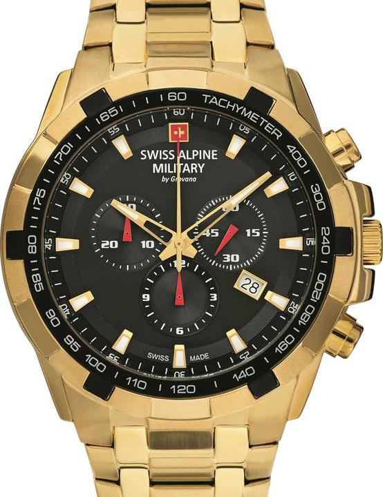 Image du produit Swiss Alpine Military 7043.9217 Star Fighter verre saphir chronographe 46mm 10ATM (Swiss Made, 46 mm)