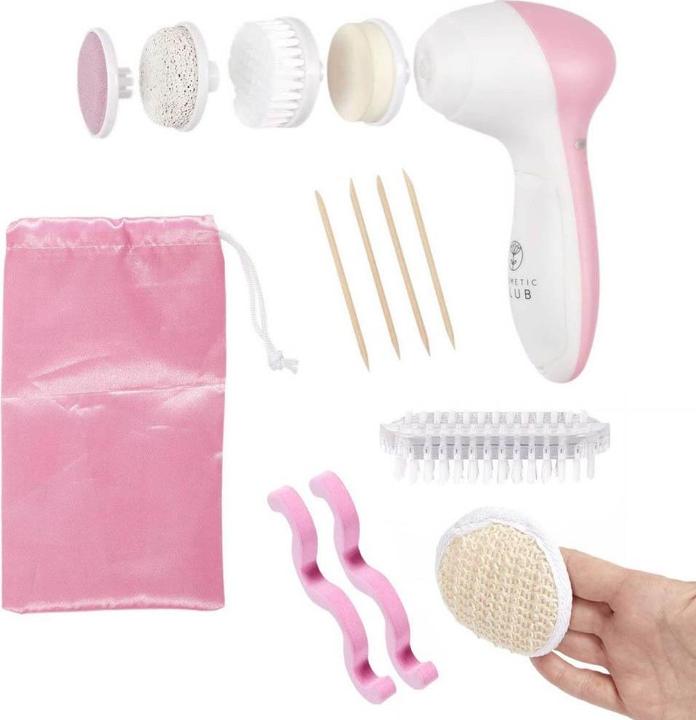 Actual product image Cosmetic Club Pedicure set with electric foot file - 14 pieces